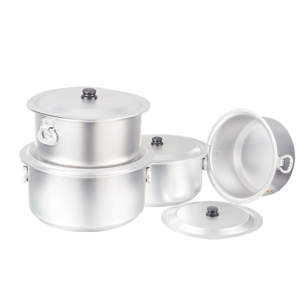 Anodised Casserole Set (No. 7–10) – Large Sizes 13” to 16”
