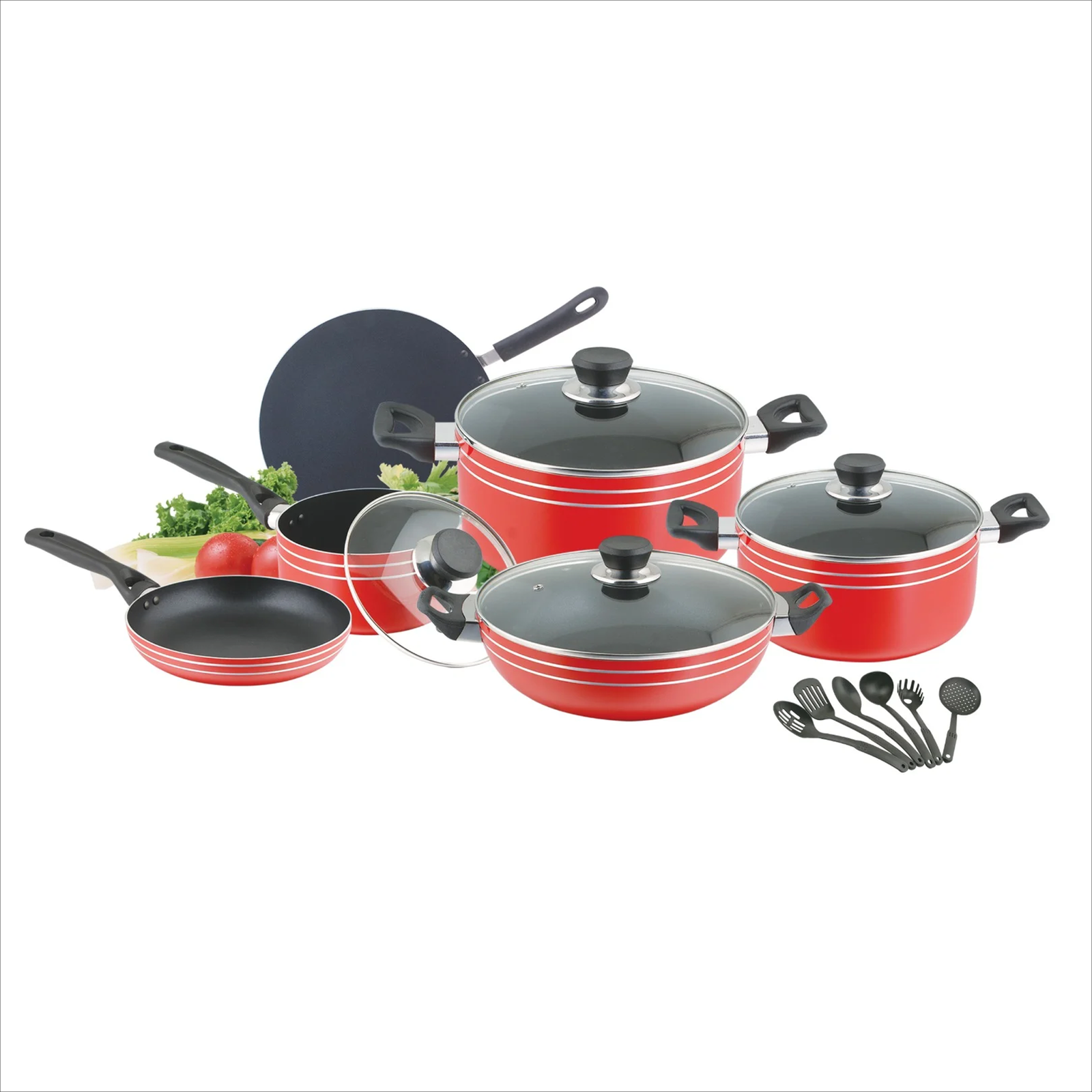 SHENZHEN SET Shenzhen Royal Palm 16 Pcs Cookware Set (CNC-340) - Image 1